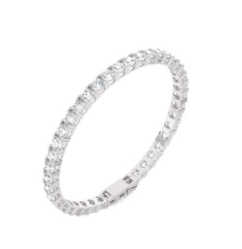 Bracciale Ama in Oro bianco Diamante Lab Grown 3.57 Ct AMA-BR-1000-74-1-17.5-0.05 - AMA-BR-1000-74-1-17.5-0.05